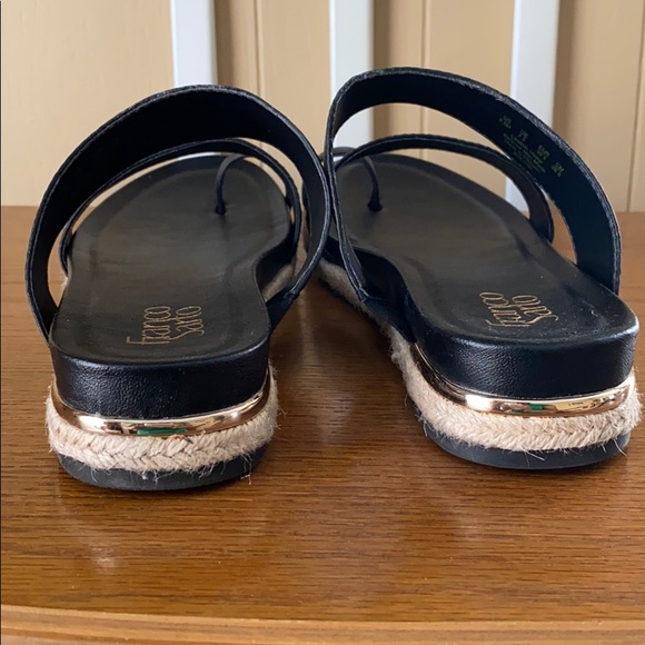 Franco Sarto black leather sandals - Picture 2 of 5